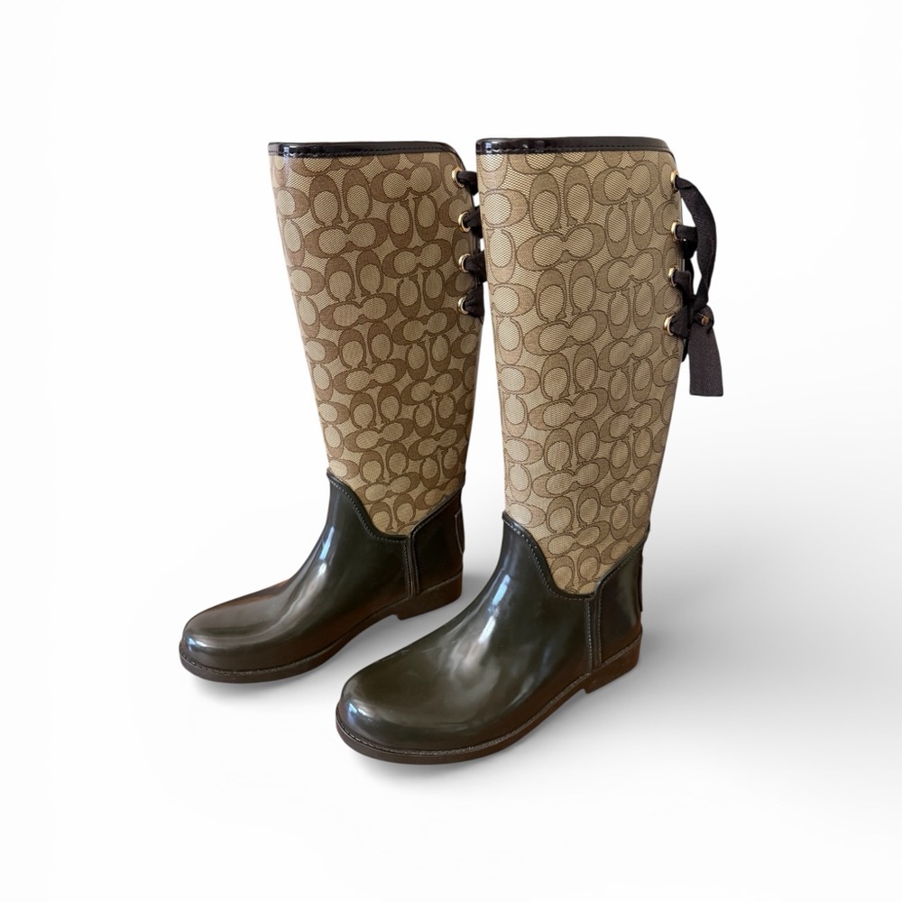 Coach Tristee Signature C Rainboots with Box - Picture 4 of 10